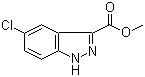 5-氯-1H-吲唑-3-甲酸甲酯分子结构 (CAS 1079-46-5)