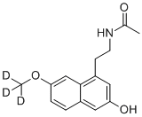 N-(2-{3-Hydroxy-7-[(2H3)methyloxy]-1-naphthyl}ethyl)acetamide molecular structure (CAS 1079774-23-4)