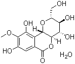 Bergenin monohydrate molecular structure (CAS 108032-11-7)