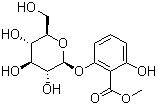 structure of CAS# 108124-75-0, 6-(beta-D-Glucopyranosyloxy)salicylic acid methyl ester