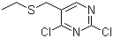 2,4-Dichloro-5-ethylsulfanylmethylpyrimidine molecular structure (CAS 108141-35-1)