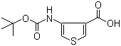 4-[[(tert-Butoxy)carbonyl]amino]-3-thiophenecarboxylic acid molecular structure (CAS 108180-63-8)