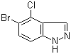 5-Bromo-4-chloro-1H-indazole molecular structure (CAS 1082041-90-4)