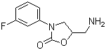 5-(Aminomethyl)-3-(3-fluorophenyl)-2-oxazolidinone molecular structure (CAS 1082524-60-4)