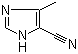 structure of CAS# 108257-41-6, 4-Methyl-5-cyanoimidazole;5-Methyl-1H-imidazole-4-carbonitrile