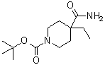 4-(Aminocarbonyl)-4-ethyl-1-piperidinecarboxylic acid 1,1-dimethylethyl ester molecular structure (CAS 1082768-73-7)