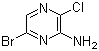 3-Chloro-6-bromopyrazin-2-ylamine molecular structure (CAS 1082843-72-8)