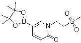 结构式 CAS# 1083168-89-1, 1-[2-(甲基磺酰基)乙基]-5-(4,4,5,5-四甲基-1,3,2-二氧硼杂环戊烷-2-基)-2(1H)-吡啶酮