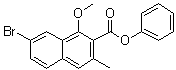 7-溴-1-甲氧基-3-甲基-2-萘羧酸苯酯分子结构 (CAS 1083181-76-3)