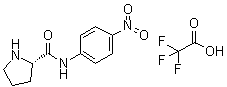 structure of CAS# 108321-19-3, (2S)-N-(4-Nitrophenyl)-2-pyrrolidinecarboxamide mono(trifluoroacetate)