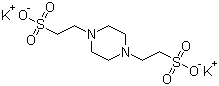 structure of CAS# 108321-27-3, Piperazine-N,N'-bis-(2-ethanesulphonic acid) dipotassium salt;PIPES dipotassium salt