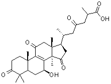 Ganoderic acid D molecular structure (CAS 108340-60-9)