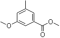 5-甲氧基-3-甲基苯甲酸甲酯分子结构 (CAS 108593-44-8)