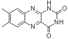 structure of CAS# 1086-80-2, Lumichrome;7,8-Dimethylalloxazine; 7,8-Dimethylisoalloxazine; NSC 96911; Riboflavin lumichrome