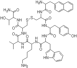 Lanreotide molecular structure (CAS 108736-35-2)