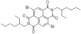 4,9-Dibromo-2,7-bis(2-ethylhexyl)benzo[lmn][3,8]phenanthroline-1,3,6,8(2H,7H)-tetrone molecular structure (CAS 1088205-02-0)