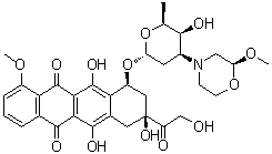 Nemorubicin molecular structure (CAS 108852-90-0)