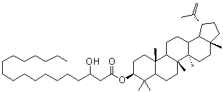 Lupeol beta-hydroxyoctadecanoate molecular structure (CAS 108885-61-6)