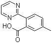 structure of CAS# 1088994-22-2, 5-Methyl-2-(pyrimidin-2-yl)benzoic acid