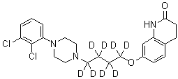 7-[4-[4-(2,3-Dichlorophenyl)-1-piperazinyl]butoxy-d<sub>8</sub>]-3,4-dihydro-2(1H)-quinolinone molecular structure (CAS 1089115-04-7)