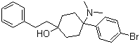 4-(4-Bromophenyl)-4-dimethylamino-1-phenethylcyclohexanol molecular structure (CAS 108914-87-0)
