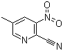 5-Methyl-3-nitro-2-pyridinecarbonitrile molecular structure (CAS 1089330-68-6)