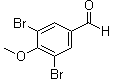 3,5-Dibromo-4-methoxybenzaldehyde molecular structure (CAS 108940-96-1)