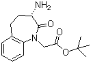 (S)-3-氨基-2,3,4,5-四氢-2-氧-1H-1-苯并氮杂卓-1-乙酸叔丁酯分子结构 (CAS 109010-60-8)