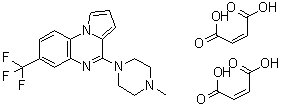 4-(4-Methyl-1-piperazinyl)-7-(trifluoromethyl)pyrrolo[1,2-a]quinoxaline (2Z)-2-butenedioate (1:2) molecular structure (CAS 109028-10-6)