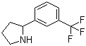 2-(3-Trifluoromethylphenyl)pyrrolidine molecular structure (CAS 109086-17-1)