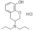 3-(Dipropylamino)-3,4-dihydro-2H-1-benzopyran-8-ol hydrochloride molecular structure (CAS 109140-45-6)