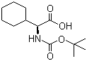 Boc-L-环己基甘氨酸分子结构 (CAS 109183-71-3)