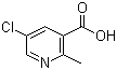 5-Chloro-2-methyl-3-pyridinecarboxylic acid molecular structure (CAS 1092286-30-0)