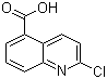 结构式 CAS# 1092287-30-3, 2-氯喹啉-5-羧酸