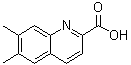 结构式 CAS# 1092305-30-0, 6,7-二甲基-2-喹啉羧酸