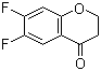 6,7-Difluoro-2,3-dihydro-4H-1-benzopyran-4-one molecular structure (CAS 1092349-93-3)
