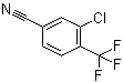 结构式 CAS# 1092460-79-1, 3-氯-4-(三氟甲基)苯甲腈