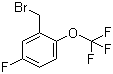 结构式 CAS# 1092460-88-2, 2-(溴甲基)-4-氟-1-(三氟甲氧基)苯