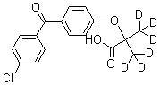 Fenofibric acid-d<sub>6</sub> molecular structure (CAS 1092484-69-9)