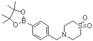 4-[4-(4,4,5,5-Tetramethyl[1,3,2]dioxaborolan-2-yl)benzyl]thiomorpholine 1,1-dioxide molecular structure (CAS 1092563-25-1)