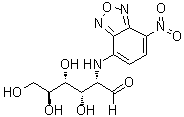 2-Deoxy-2-[(7-nitro-2,1,3-benzoxadiazol-4-yl)amino]-L-glucose molecular structure (CAS 1092935-76-6)