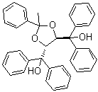 (4R,5R)-2-Methyl-alpha,alpha,alpha',alpha',2-pentaphenyl-1,3-dioxolane-4,5-dimethanol molecular structure (CAS 109306-21-0)