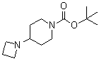 4-(Azetidin-1-yl)piperidine-1-carboxylic acid tert-butyl ester molecular structure (CAS 1093066-82-0)