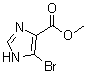 5-Bromo-1H-imidazole-4-carboxylic acid methyl ester molecular structure (CAS 1093261-46-1)