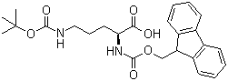 Nalpha-Fmoc-Ndelta-Boc-L-ornithine molecular structure (CAS 109425-55-0)