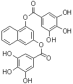 Naphthalene-1,3-diyl bis(3,4,5-trihydroxybenzoate) molecular structure (CAS 1094451-90-7)
