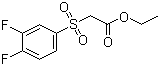 2-[(3,4-Difluorophenyl)sulfonyl]acetic acid ethyl ester molecular structure (CAS 1094476-62-6)