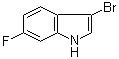 3-Bromo-6-fluoro-1H-indole molecular structure (CAS 1094754-90-1)