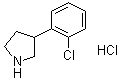 3-(2-Chlorophenyl)pyrrolidine hydrochloride (1:1) molecular structure (CAS 1095545-14-4)