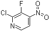 2-Chloro-3-fluoro-4-nitropyridine molecular structure (CAS 109613-90-3)